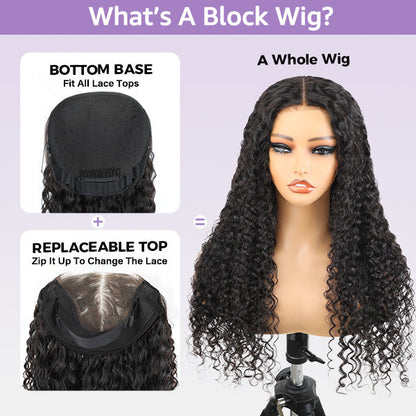 Zipper Wig Water Wave Lace Wig with Replaceable Zip Tops | KimWig.com