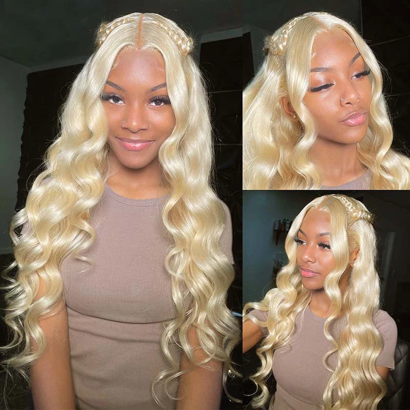 613 Blonde 13x6 Full Lace Frontal Wig Body Wave Human Hair Wigs