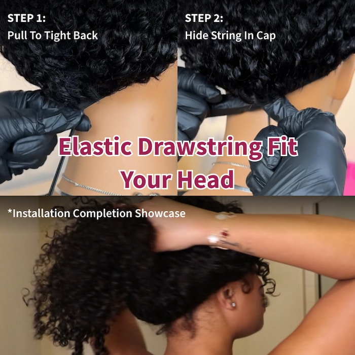 Yaki Straight V Part Wig Put on & Go Glueless Wig Installation | KimWig.com